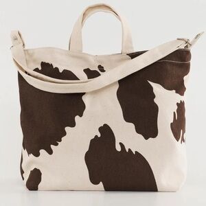 Baggu Horizontal Brown Cow Duck Bag